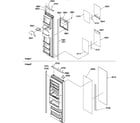 Amana SBD20TPE-P1190009WE refrigerator/freezer door trim and panels diagram