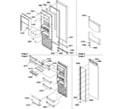 Amana SBD20S4L-P1190007WL refrigerator door diagram