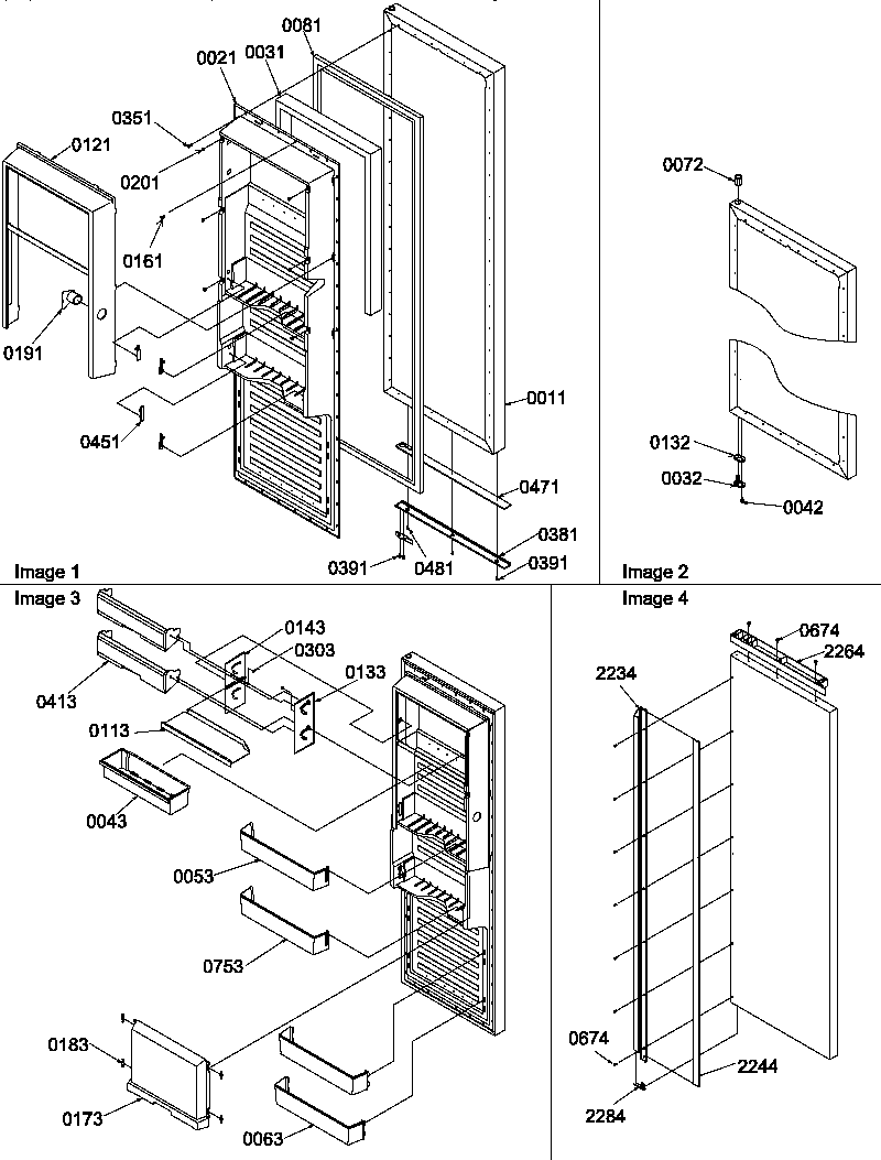 Refrigerator door