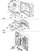 Ice/water cavity, electronic bracket assy & toe grille
