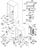 Drain system, rollers, and evaporator assy
