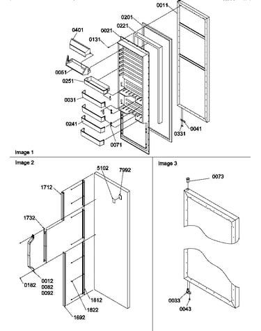Refrigerator door