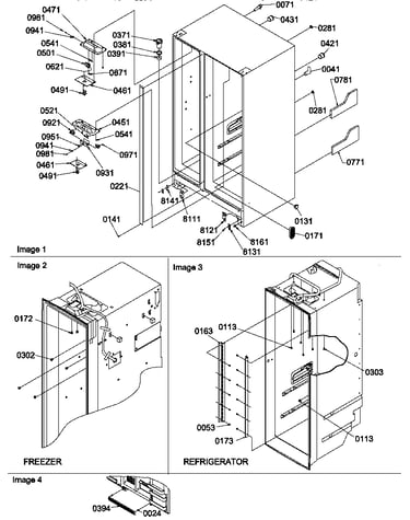 Cabinet parts & toe grille