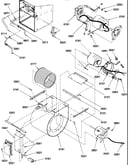 Blower assembly and drain tubes