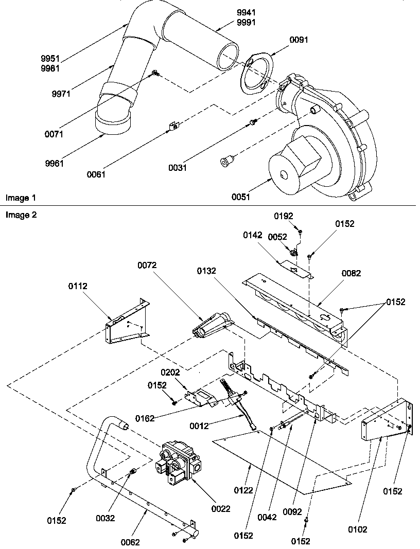 Blower pipe assembly/manifold assembly