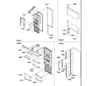 Amana SRD327S3W-P1312502WW refrigerator door diagram