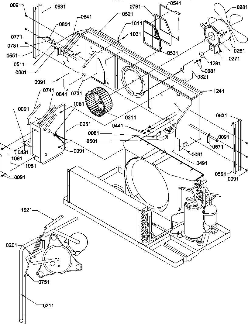 Chassis/compressor tubing
