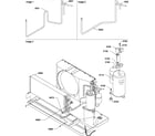 Amana PTC124A25AA/P1202224R compressor & tubing diagram