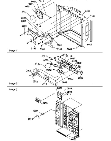 Ice/water cavity/electronic bracket/toe grille