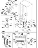 Drain system, rollers, and evaporator assy