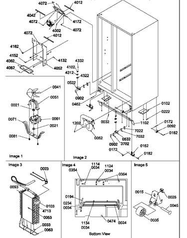 Drain system, rollers, and evaporator assy