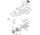 Amana SXD27TL-P1302802WL ice bucket auger and ice maker parts diagram