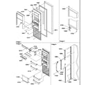 Amana SRD27S2E-P1190321WE refrigerator door diagram