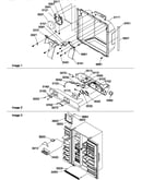 Ice & water cavity and  electronic bracket assy