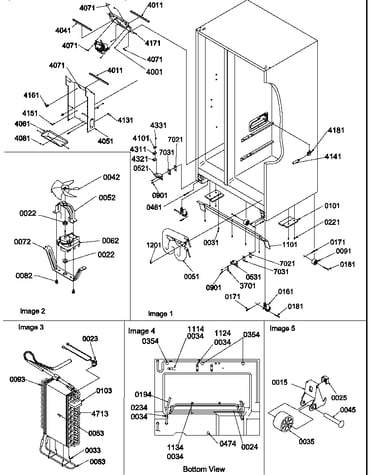 Drain system, rollers, and evaporator assy