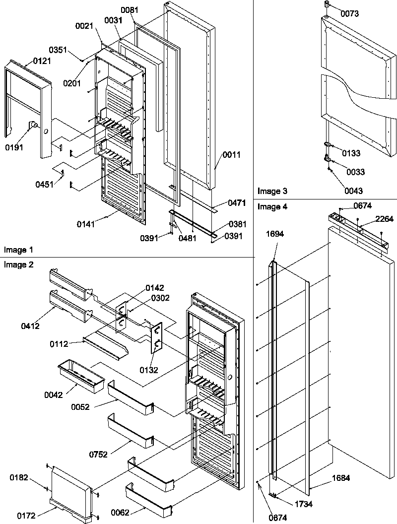 Refrigerator door