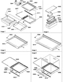 Shelves, deli, and crisper assemblies