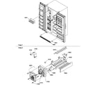 Amana SBI20TPE-P1190705WE toe grille and ice maker parts diagram
