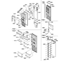 Amana SRDE520TW-P1308701WW refrigerator door diagram