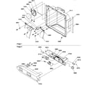 Amana SXD520TW-P1310001WW ice/water cavity and electronic bracket assy diagram