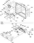 Ice/water cavity and electronic bracket assy