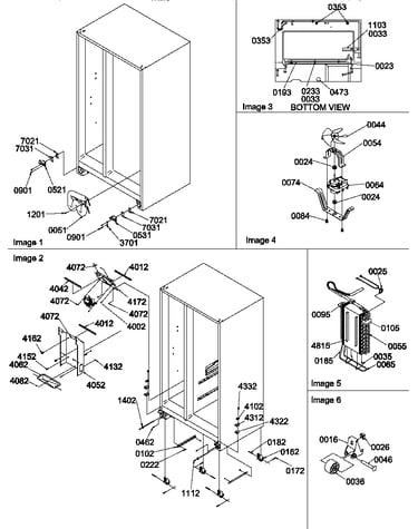 Drain system, rollers, and evaporator assy