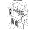 Amana GBI045A25A/P1176901F cabinet assembly diagram
