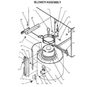 Amana GBI090A30A/P1176904F blower assembly diagram