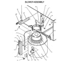 Amana GBI070A40A/P1176903F blower assembly diagram