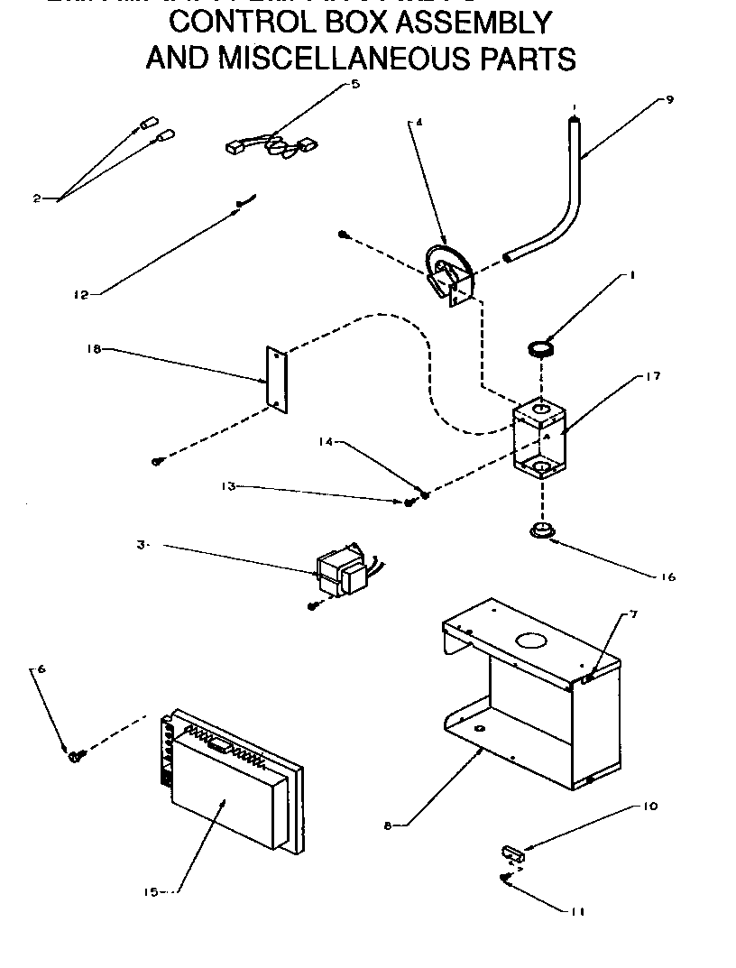 Control box assembly/miscellaneous parts
