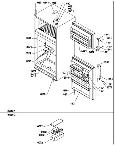 Door,  hinges and accessories