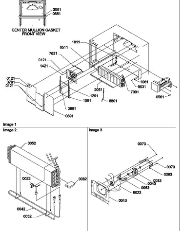 Evaporator and fan motor assemblies
