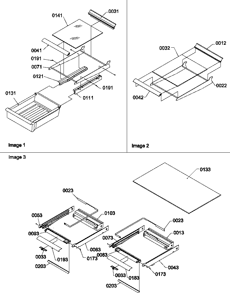 Shelving assemblies