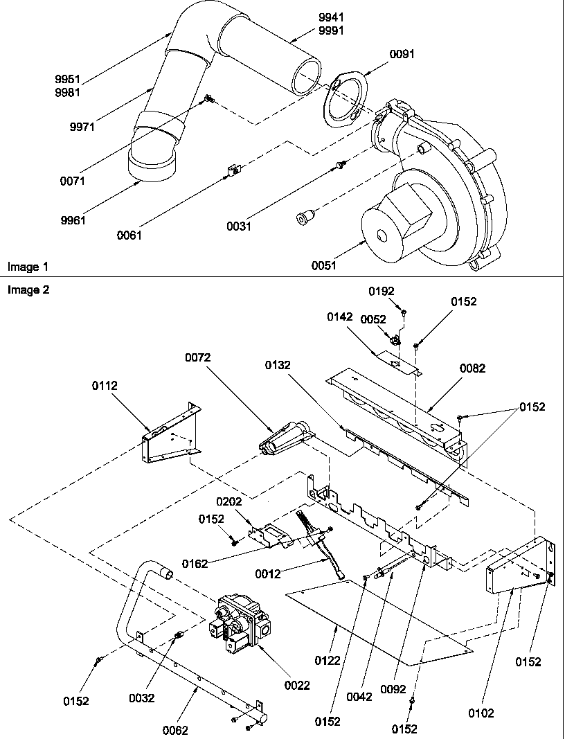 Blower pipe assembly/manifold assembly