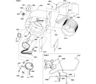 Amana PGC42B0902A/P1205413C blower/tubing diagram
