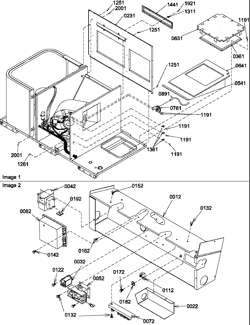 Back cover/control box