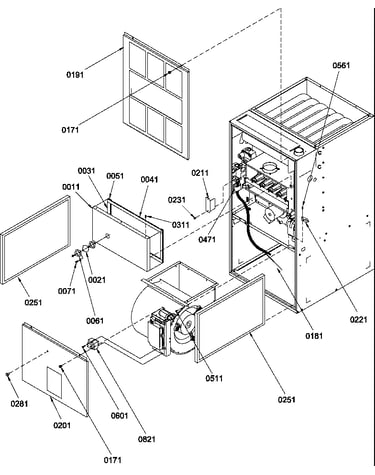 Cabinet assembly and blower mounting