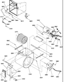 Blower assembly and drain tubes