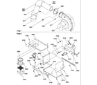 Amana GUD090X35B/P1213104F blower pipe assembly/manifold assembly diagram