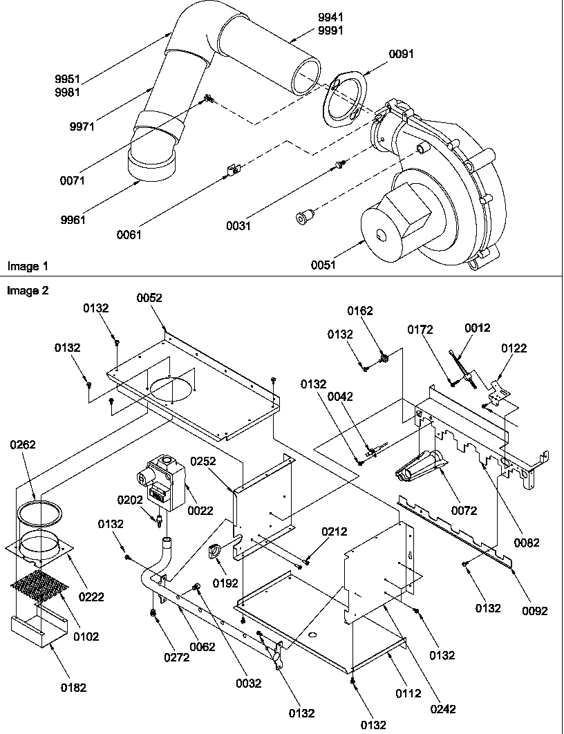 Blower pipe assembly/manifold assembly