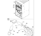 Amana GDC045X30B/P1213201F wiring/blower pipe diagram