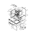Amana GUIB090CX50/P1207705F cabinet assembly diagram