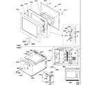 Amana AOWS2030WW-P1306702M door/outer cabinet diagram