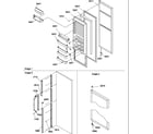 Amana SQD25TW-P1190427WW refrigerator door diagram