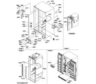 Amana SB520TW-P1313001W cabinet parts and toe grille diagram
