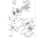 Amana SR520TW-P1312901W ice maker parts and add on ice maker kit diagram