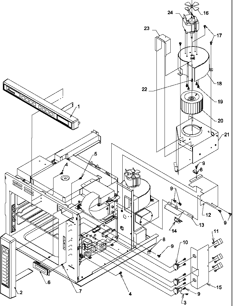 CONTROL & BLOWER/TRIAC ASSEMBLIES