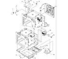 Amana CMM2230C-P1194116M oven cavity assembly diagram