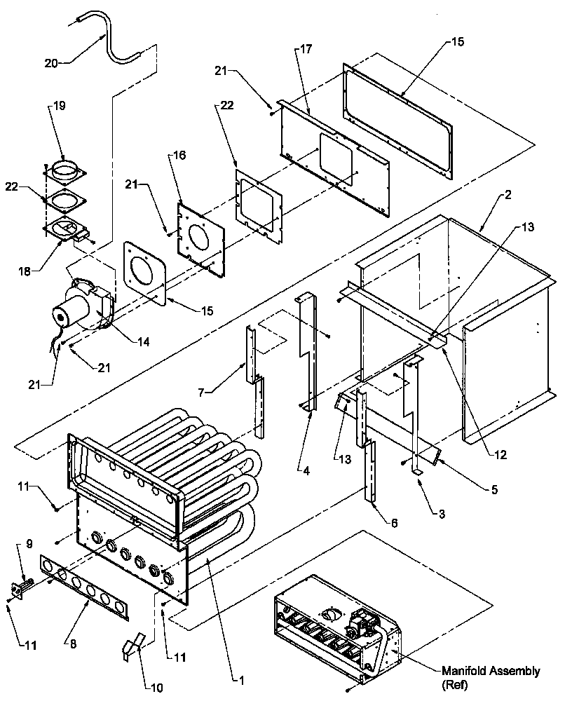 Partition tube assembly & collector box
