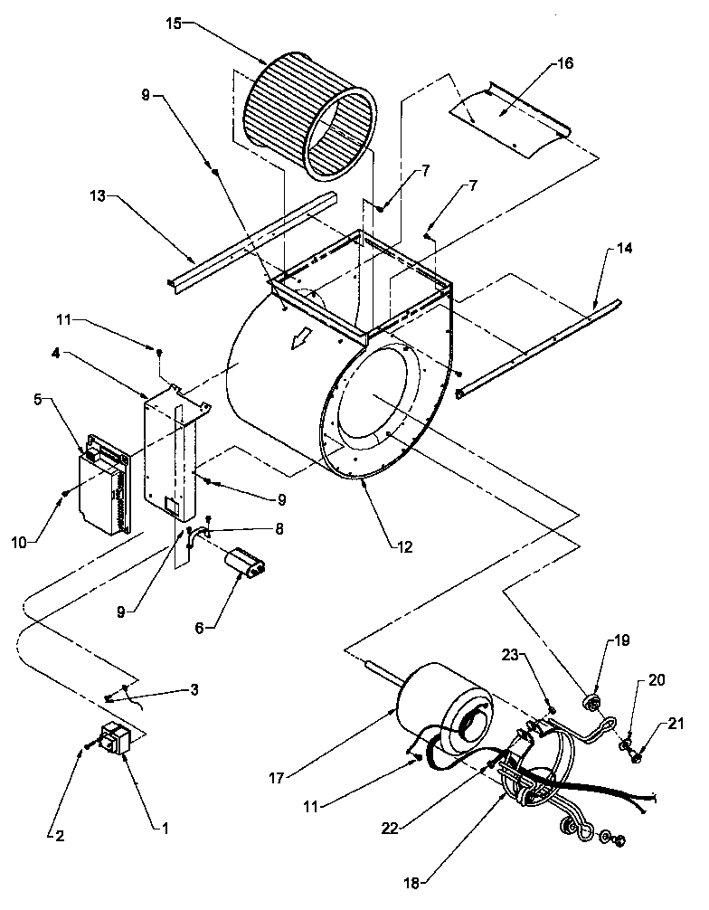 BLOWER ASSEMBLY & INTEGRATED CONTROL